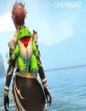 Guild Wars 2 - Green Plush Quaggan Backpack Cover DLC Arena.Net Key